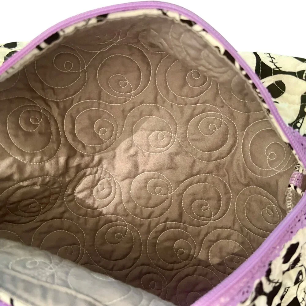 Jack Skellington Nightmare Before Christmas Quilted Makeup Bag Pouch Case Tote